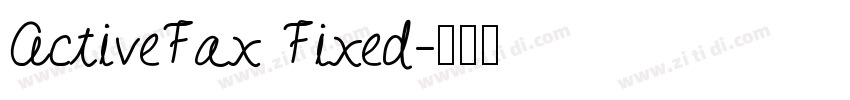ActiveFax Fixed字体转换